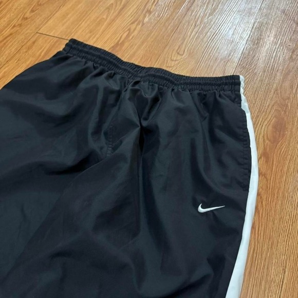 Nike Men's Track Pants Black White Striped Sweat Athletic Size Large - Picture 1 of 6